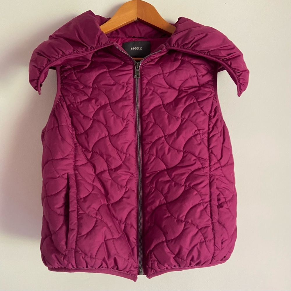 Mexx Maroon Quilted Vest
